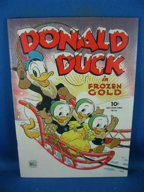 Four Color 62 Donald Duck Vf Frozen Gold Carl Barks 1944 Comic Books