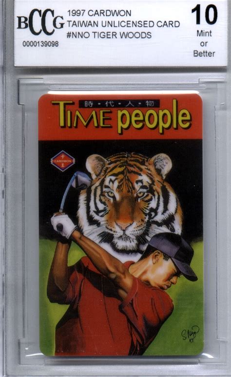 Despite his amazing skill, his mind may have been his most famous and renowned tool. Tiger Woods 1997 Rookie Card | Freck's Auto Art