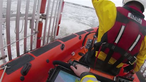 Redcar Rnli Launch And Recovery In Heavy Seas Rnli