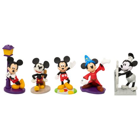 Mickey Mouse 90th Anniversary 5 Piece Collectible Figure Set Walmart