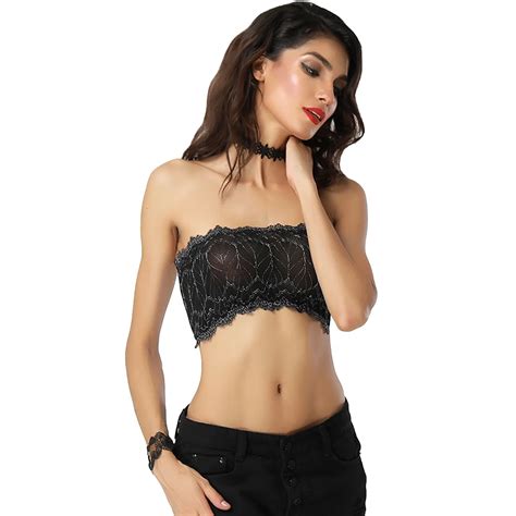 Sexy Women Mesh Lace Bra Vest Solid Lingerie Tank Top Bralette Bra Cami Crop Bralet Nightclub