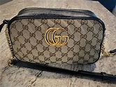 Gucci Marmont Small Shoulder Bag | Beige Canvas/Ebony - YouTube