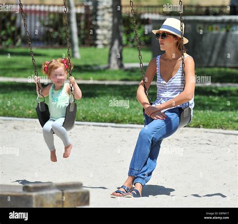 Jessica Alba Spends Quality Time With Her Daughter Haven At A Park In Beverly Hills Before