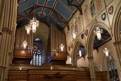 New Pipe Organ In The Choir Loft Of St Michaels Cathedral Basilica