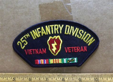 Us Army 25th Infantry Division Vietnam Veteran Embroidered Patch Ebay