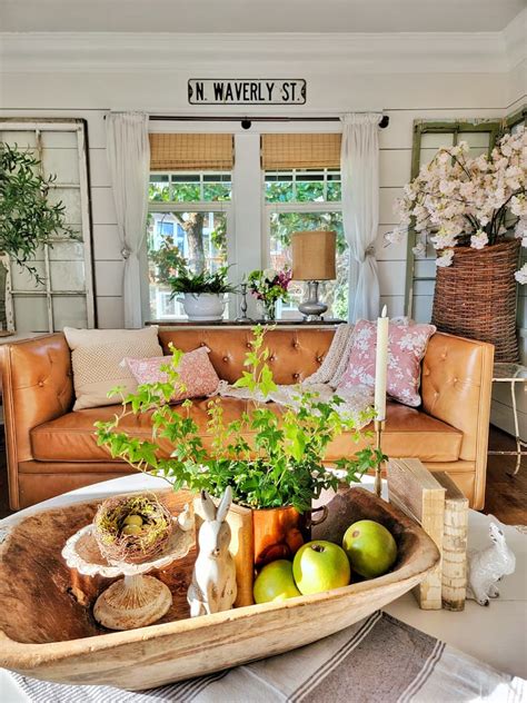 Spring Cottage Home Tour and Simple Decorating Ideas - Shiplap and Shells