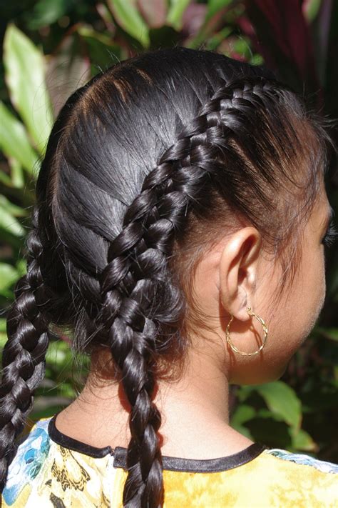 Cute braided hairstyles for little girls. Braids & Hairstyles for Super Long Hair: Micronesian Girl ...