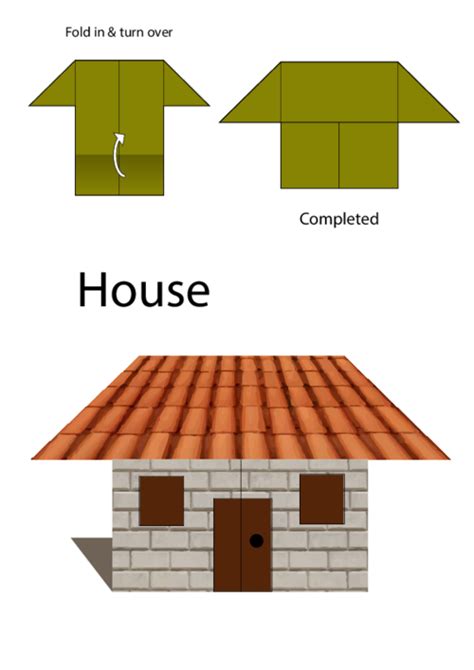 Easy Origami Instructions House