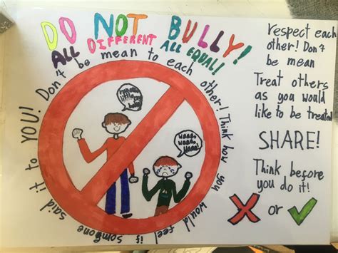 no bullying area editable poster in 2021 anti bullyin
