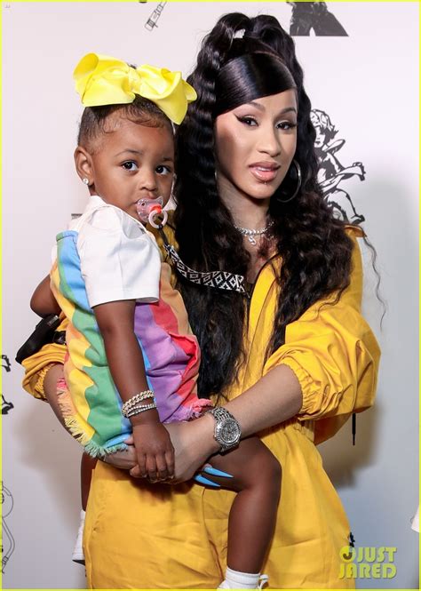 Cardi B Walks The Red Carpet With Daughter Kulture At An Album