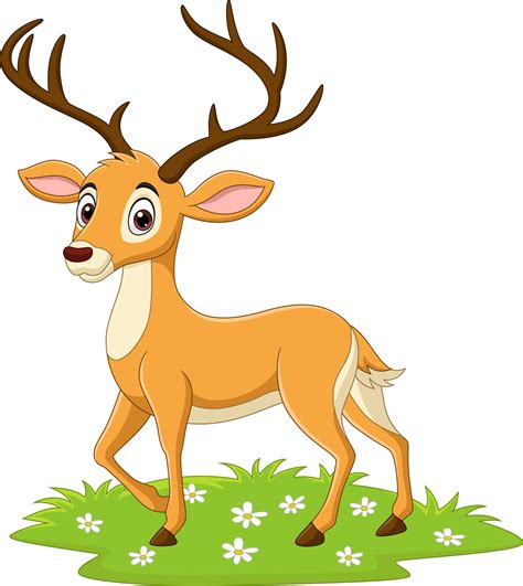 Cartoon Deer In The Grass 5162345 Vector Art At Vecteezy