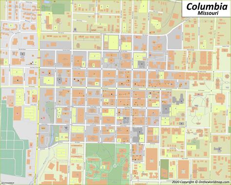 Columbia Mo Map Missouri Us Discover Columbia With Detailed Maps