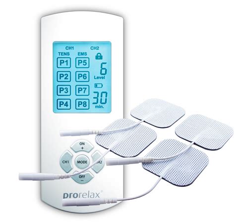Prorelax Ems And Tens Machine Duo Comfort 2 In 1 Device For Natural