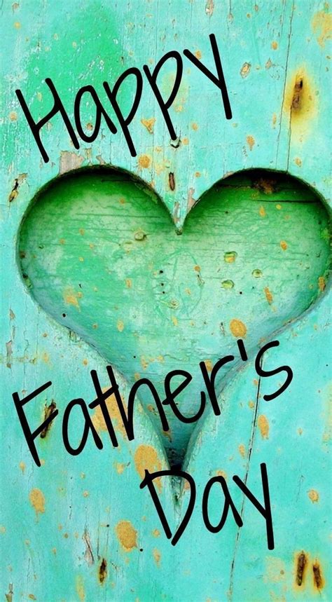 A Heart Shaped Door With The Words Happy Fathers Day Written In Black