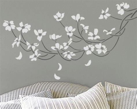 Stencil Dogwood Branch Large Reusable Wall Stencil Diy Home
