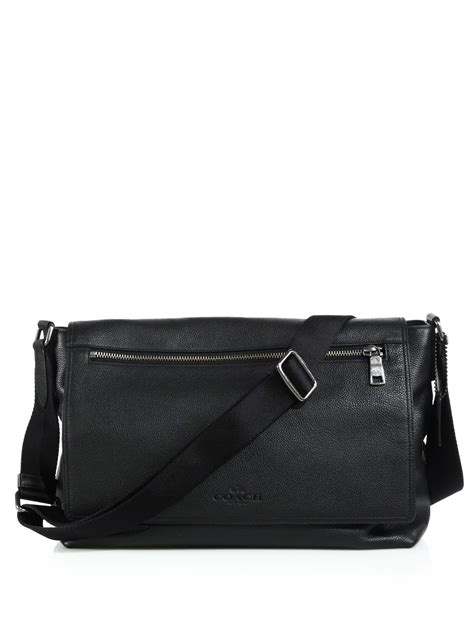 Also set sale alerts and shop exclusive offers only on shopstyle. Coach Sullivan Leather Messenger Bag in Black for Men | Lyst