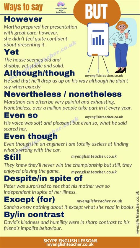 Words And Phrases To Use Instead Of But My Lingua Academy English