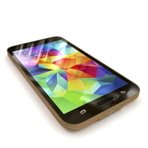 Samsung Galaxy S5 Gold 3d Model 8 Obj Fbx 3ds Max Free3d