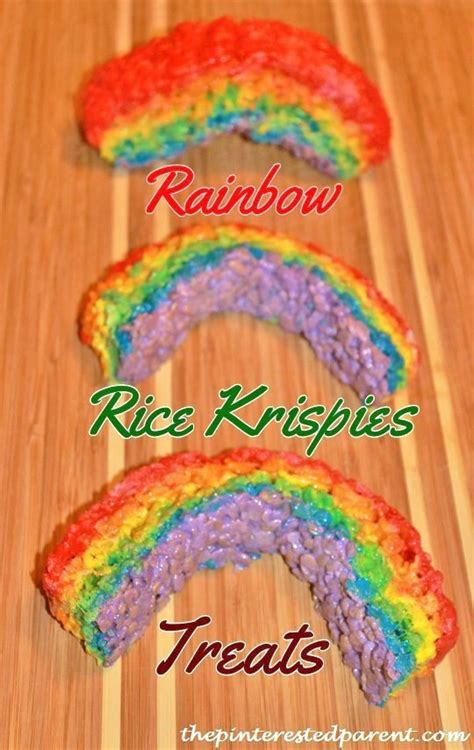 Rainbow Rice Krispies Treats The Pinterested Parent