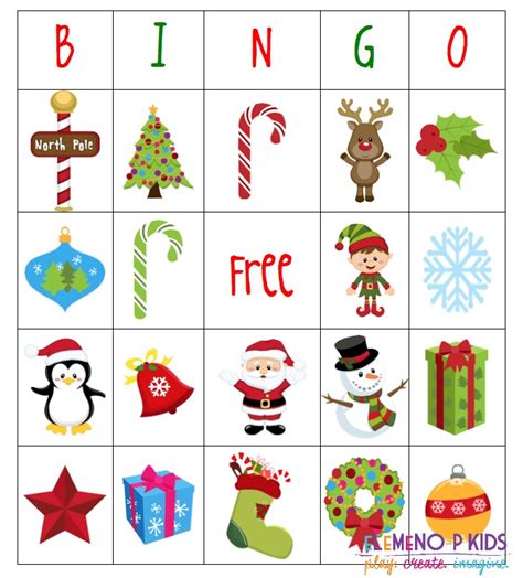 Learn how to create bingo cards for free on canva. Holiday Bingo Games - eLeMeNO-P Kids
