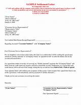 Personal Loan Settlement Letter Pictures