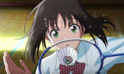 Anime Girl Playing Badminton