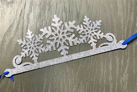 Snowflake Crown Frozen Party Crown Winter Wonderland Etsy Canada