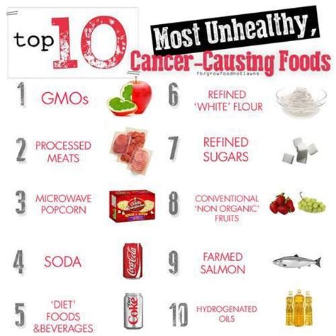 Cancercausingfoods 500×500 Cancer Causing Foods Cancer