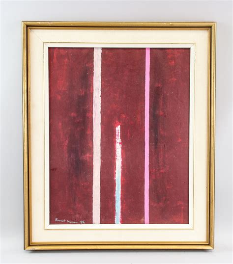 Barnett Newman Us 1905 1970 Oil On Canvas Abstract