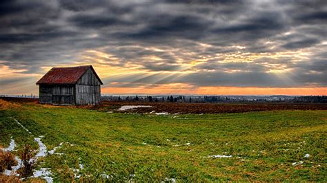 Papel De Parede Luz Solar Panorama Pôr Do Sol Colina Natureza