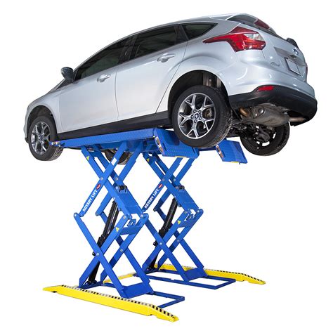 Safety stationary hydraulic scissor car lift for home garage car parking 3.3m travel height. RLP77 | 7,700 lb Scissor Car Lift | Rotary Lift