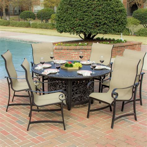 Pricing, promotions and availability may vary by location and at target.com. La Salle 7 Piece Sling Patio Dining Set With Fire Pit ...
