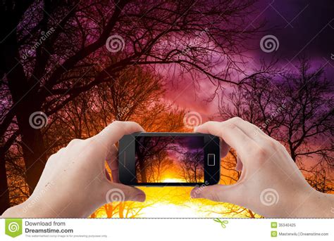 Mobile Phone Photography Stock Image Image Of Holding 35340425