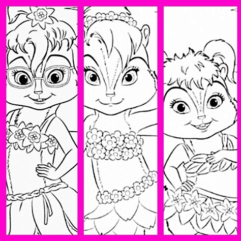 Chipettes Coloring Pages At Getdrawings Free Download