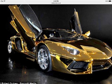This Is A Realyyyyyyyy Cool Car Gold Lamborghini
