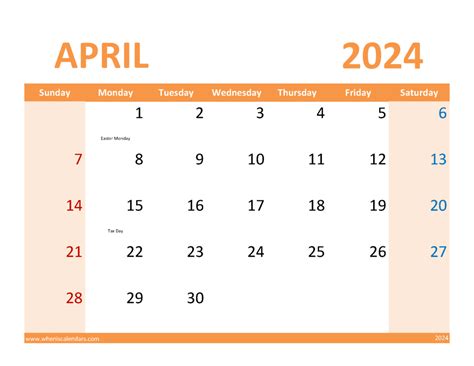 April 2024 Calendar Printable Free Pdf Monthly Calendar
