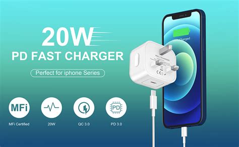 Iphone Charger Super Fast Charging Apple Mfi Certified Ipad Charger