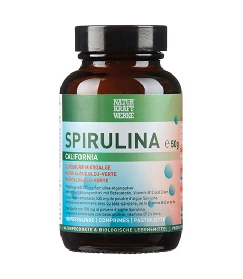 Where can i buy spirulina for smoothies? Spirulina California - 100 Tabletten à 500mg - NaturKraftWerke