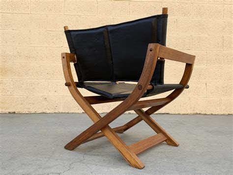 Buy wooden folding director's chair, light green from our. 1970s Modern Teak and Leather Folding Chair, "Director's ...