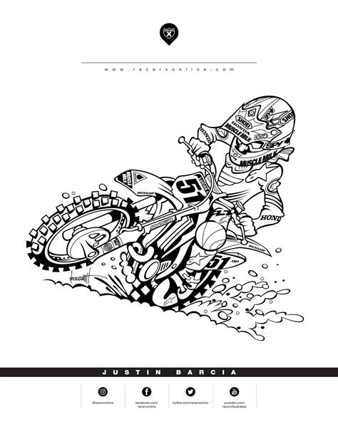 Eli Tomac Bike Pages Coloring Pages