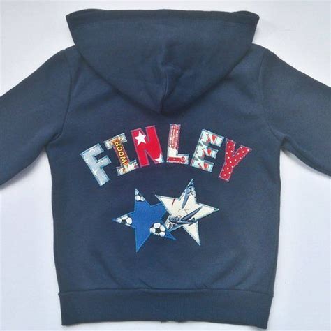 Personalised Hoody Navy Kids Personalised Hoody Hoodies Sweatshirts
