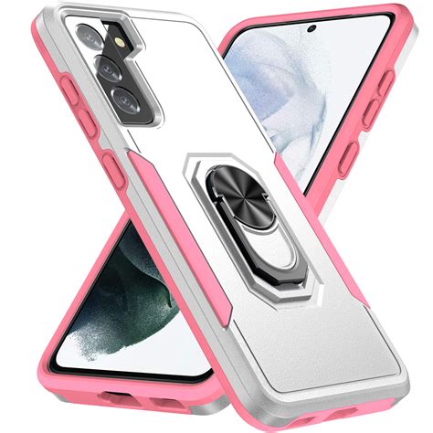 Dteck Case For Samsung Galaxy S21 Fe 5g With Ring Stand Heavy Duty