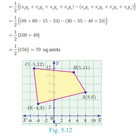 Solved Example Problems Area Of A Triangle And Quadrilateral With