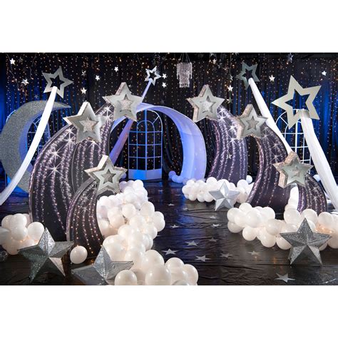 Starlit Night Silver Theme Kit In 2021 Starry Night Prom Prom Themes
