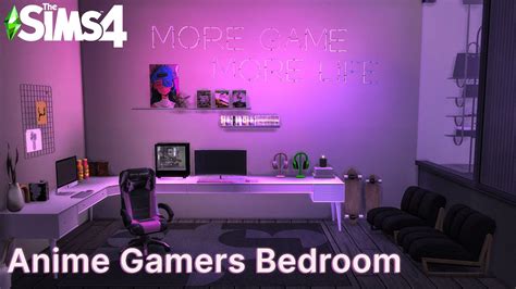 Anime Gamers Bedroom The Sims 4 Speed Build Cc Links