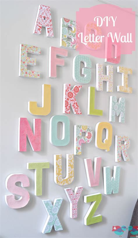 Diy Letter Wall Art Make A Big Colorful Statement Piece With An