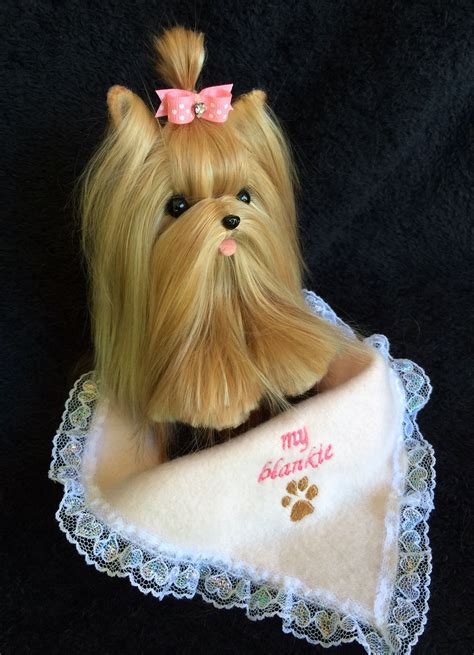 People like to keep them as their pets and love them like their family. Needle felted Yorkie made with Real Yorkie hair #miniyorkie | Dog hair, Mini yorkie, Felt dogs