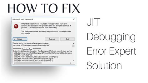 Fix Just In Time Jit Debugging Error Expert Solution In Windows 11