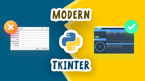 Make Tkinter Python Applications Look Modern In 10 Minutes Youtube