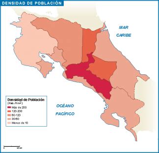 Costa Rica Mapa Poblacion Vector World Maps Sexiz Pix